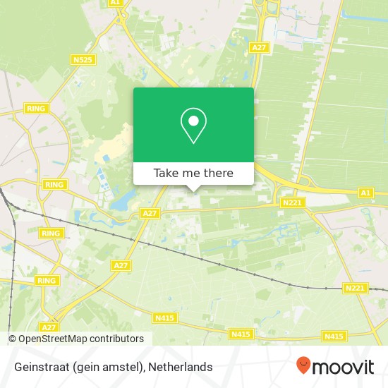 Geinstraat (gein amstel), 3744 Baarn map