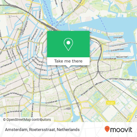 Amsterdam, Roetersstraat map