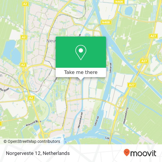 Norgerveste 12, Norgerveste 12, 3432 RX Nieuwegein, Nederland map