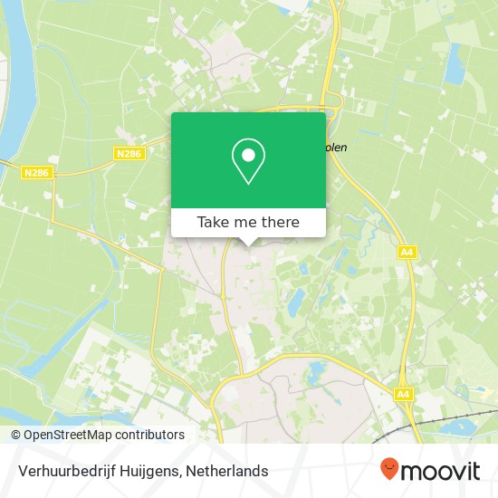 Verhuurbedrijf Huijgens, De Leemput 23 map