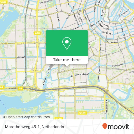 Marathonweg 49-1, 1076 TB Amsterdam map