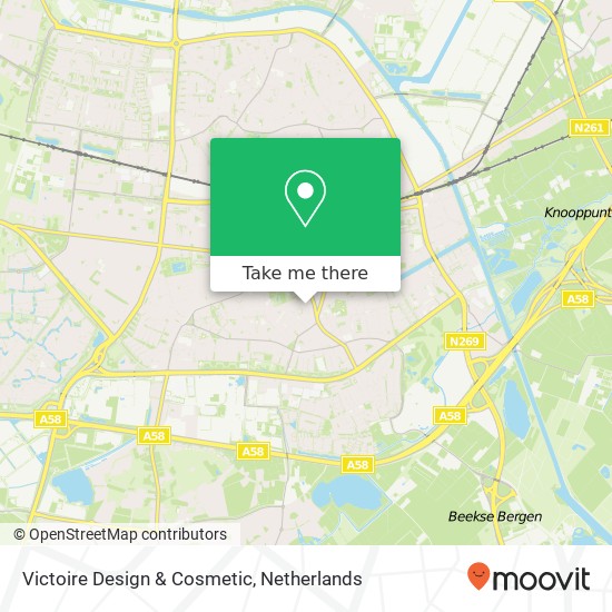 Victoire Design & Cosmetic, Hoogtestraat 25 Karte