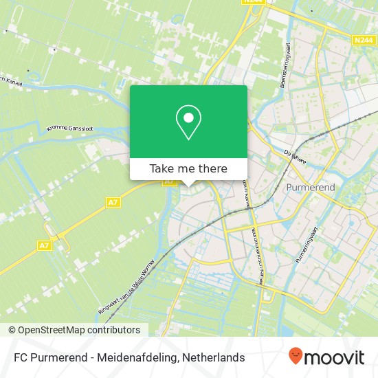 FC Purmerend - Meidenafdeling, Savannestraat 51 map