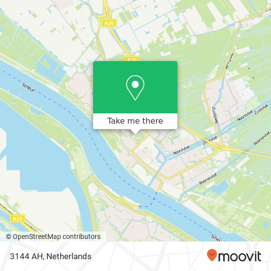3144 AH, 3144 AH Maassluis, Nederland Karte
