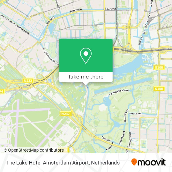 The Lake Hotel Amsterdam Airport Karte