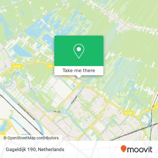 Gageldijk 190, 3566 MJ Utrecht map