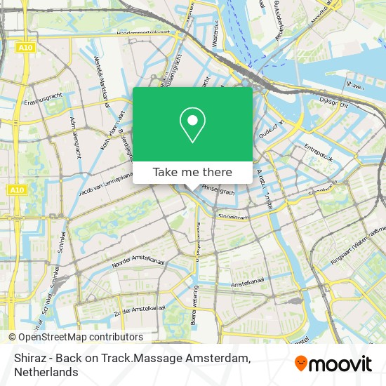 Shiraz - Back on Track.Massage Amsterdam map