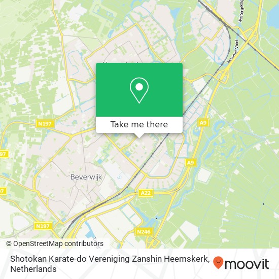 Shotokan Karate-do Vereniging Zanshin Heemskerk, Marnestraat 3 Karte