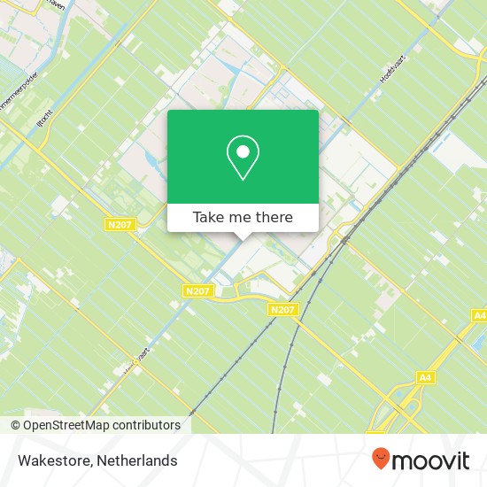 Wakestore, Hoofdweg 1432 map