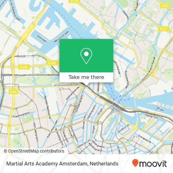 Martial Arts Academy Amsterdam, Tussen de Bogen 111 Karte