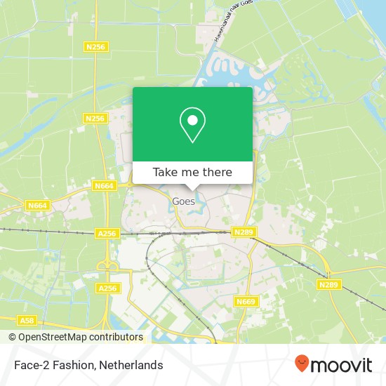 Face-2 Fashion, Lange Vorststraat map