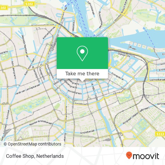 Coffee Shop, Rembrandtplein 20 map