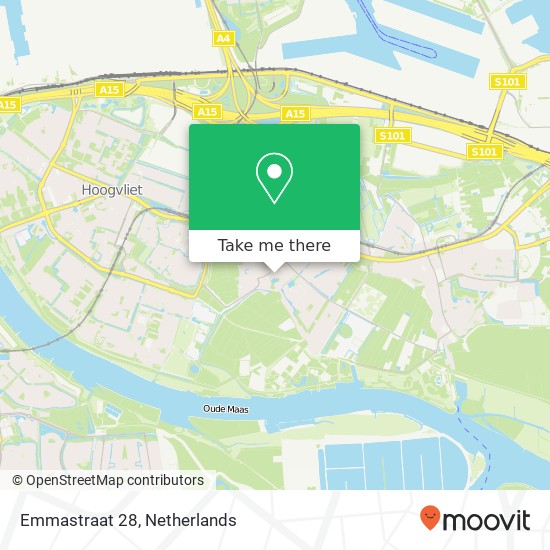 Emmastraat 28, 3171 AH Poortugaal map