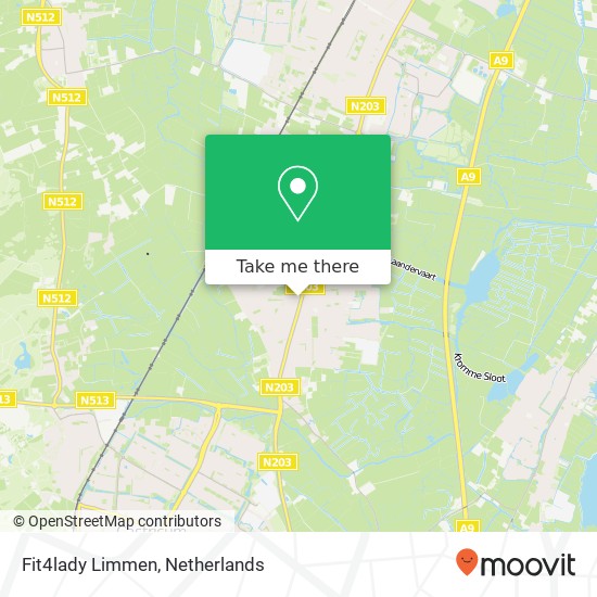 Fit4lady Limmen, Het Palet map