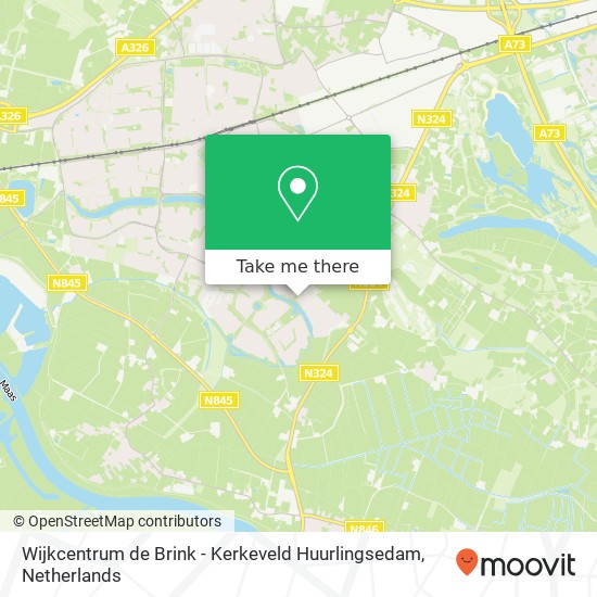 Wijkcentrum de Brink - Kerkeveld Huurlingsedam Karte