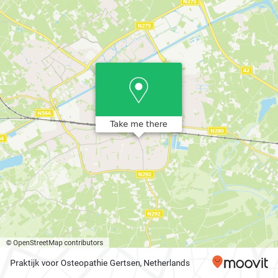 Praktijk voor Osteopathie Gertsen, Maaseikerweg 45 map