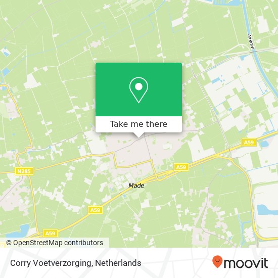 Corry Voetverzorging, Nieuwstraat 14 map