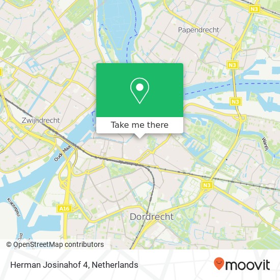 Herman Josinahof 4, Herman Josinahof 4, 3311 ZC Dordrecht, Nederland map