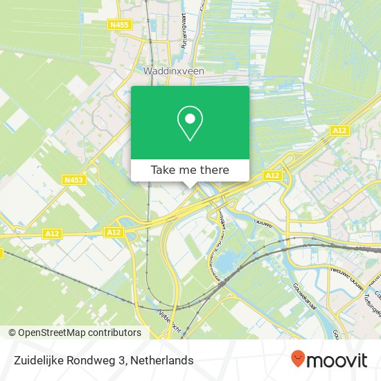 Zuidelijke Rondweg 3, Zuidelijke Rondweg 3, 2741 RA Waddinxveen, Nederland map