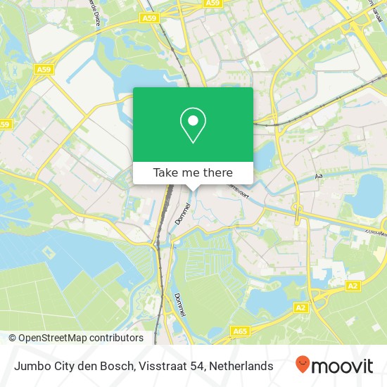 Jumbo City den Bosch, Visstraat 54 Karte