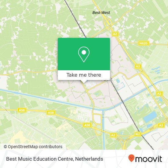 Best Music Education Centre, Jacob van Wassenaerstraat 69 map