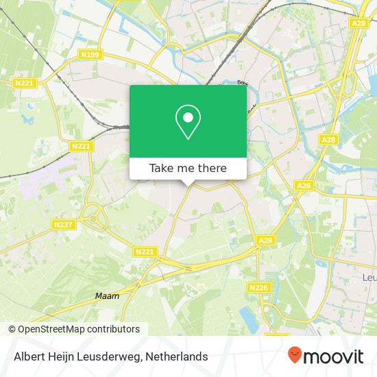 Albert Heijn Leusderweg, Leusderweg 79 map