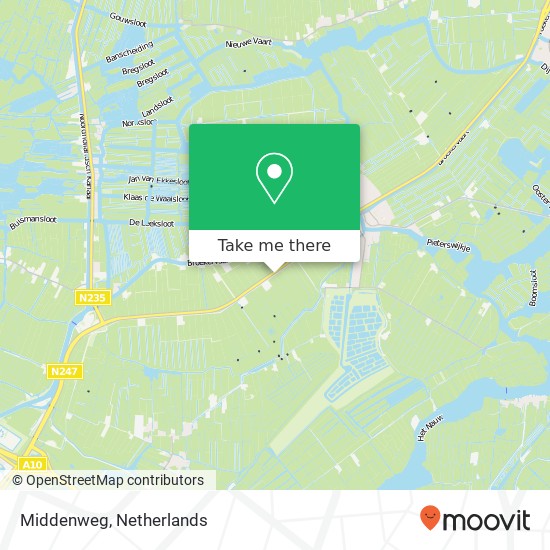 Middenweg, 1151 Broek in Waterland map