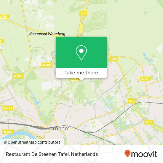 Restaurant De Steenen Tafel, Weg Achter het Bos 1 map