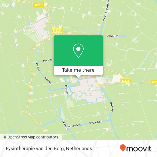 Fysiotherapie van den Berg, Vroonweg 10 map