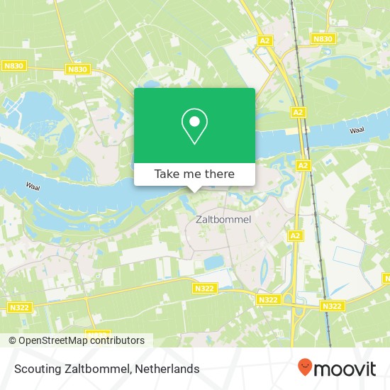 Scouting Zaltbommel, Gamersedijk 1 map