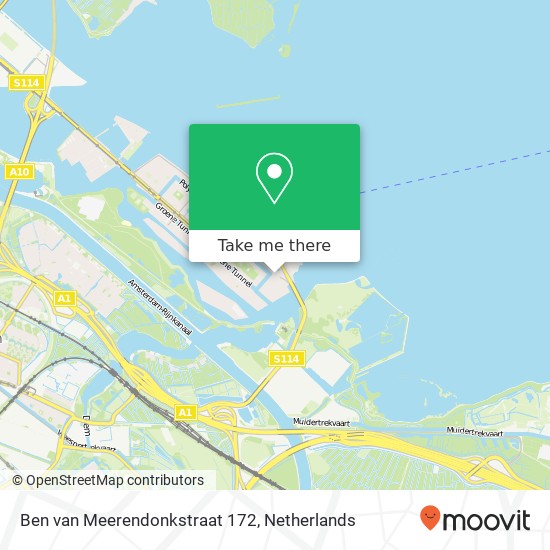 Ben van Meerendonkstraat 172, 1087 LN Amsterdam map