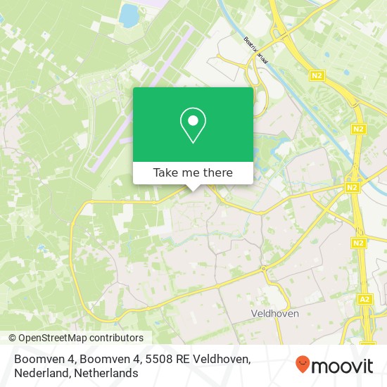 Boomven 4, Boomven 4, 5508 RE Veldhoven, Nederland map