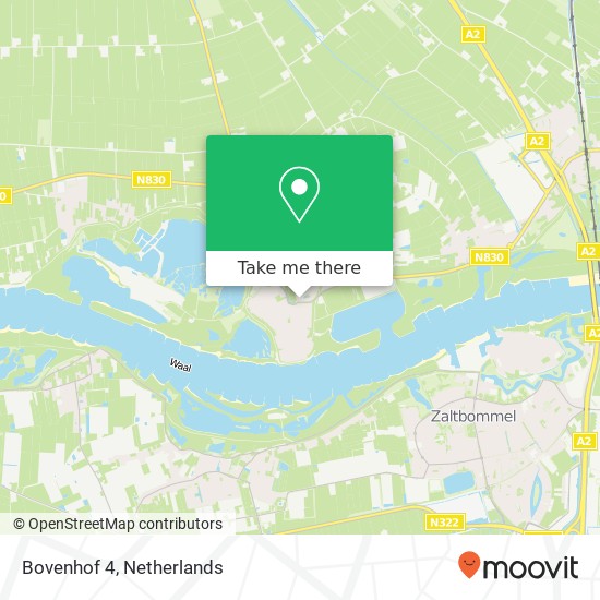 Bovenhof 4, 4175 AS Haaften Karte