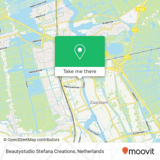 Beautystudio Stefana Creations, Westzijde 185 map