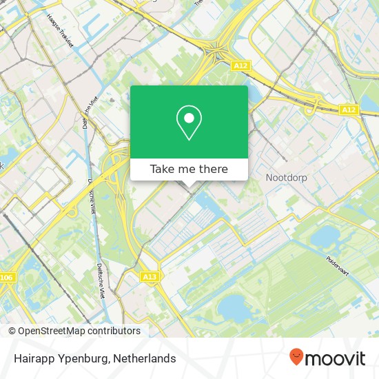 Hairapp Ypenburg, Oude Kustlijn 9 map