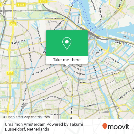 Umaimon Amsterdam Powered by Takumi Düsseldorf, Korte Leidsedwarsstraat 51 map