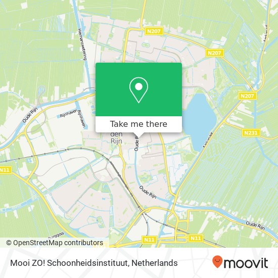 Mooi ZO! Schoonheidsinstituut, Hooftstraat 72 map