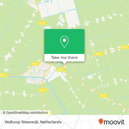 Welkoop Steenwijk, Steenwijkerweg map