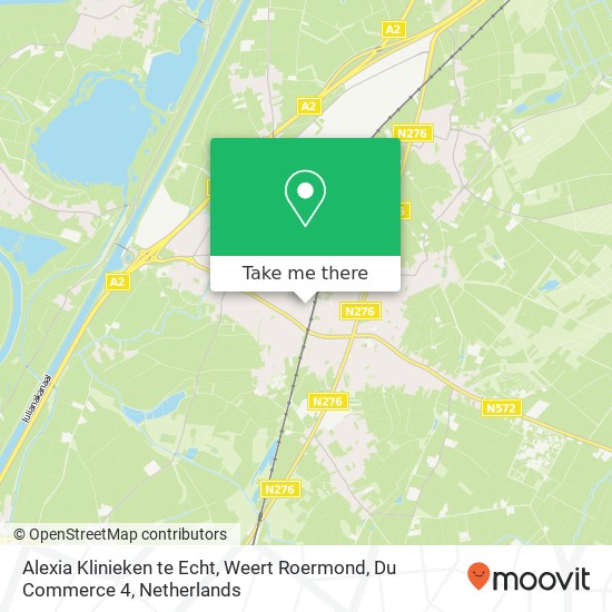 Alexia Klinieken te Echt, Weert Roermond, Du Commerce 4 map