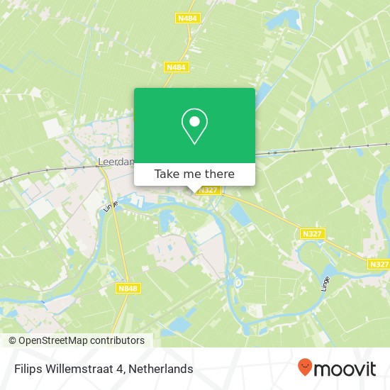 Filips Willemstraat 4, 4141 EZ Leerdam Karte