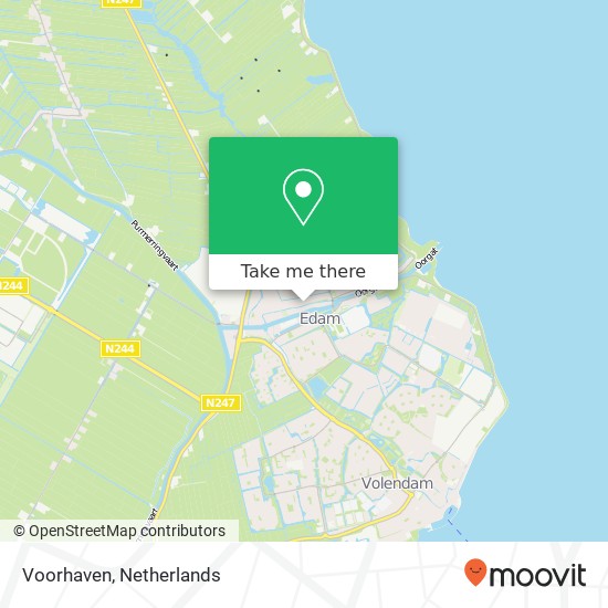 Voorhaven, Voorhaven, 1135 Edam, Nederland Karte