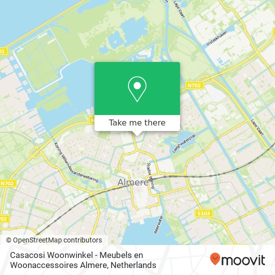Casacosi Woonwinkel - Meubels en Woonaccessoires Almere, Markerkant 11 16 Karte