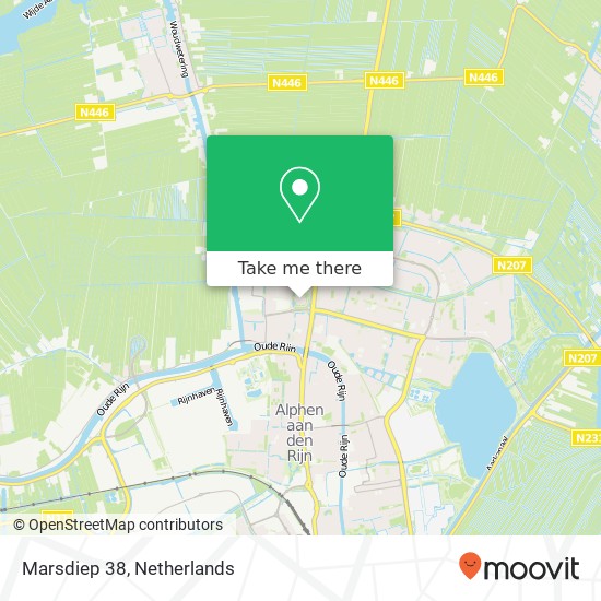 Marsdiep 38, 2401 XH Alphen aan den Rijn map