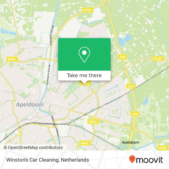 Winston's Car Cleaning, Kalmoesstraat map