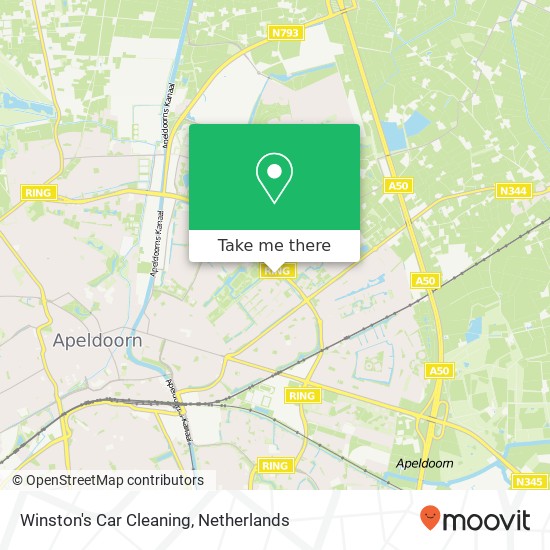 Winston's Car Cleaning, Kalmoesstraat Karte