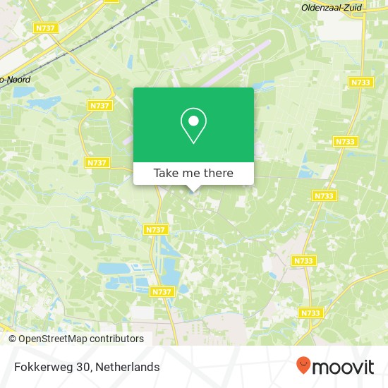 Fokkerweg 30, 7524 PS Enschede map