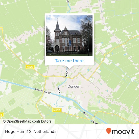 Hoge Ham 12, 5104 JG Dongen map