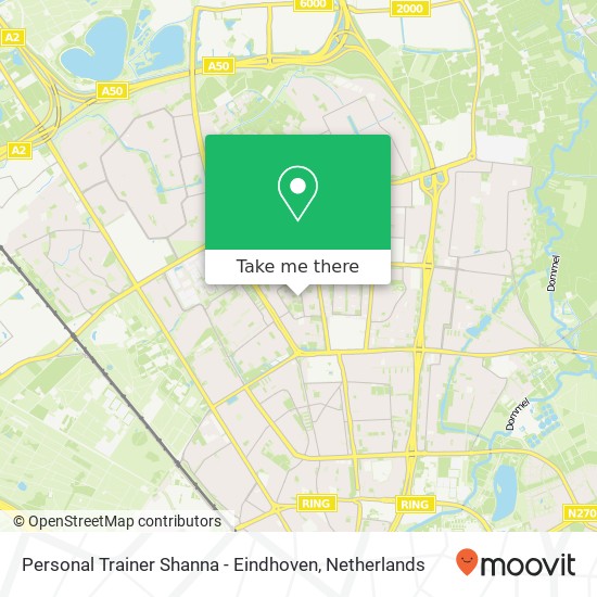 Personal Trainer Shanna - Eindhoven, Koning Markweg 1 map