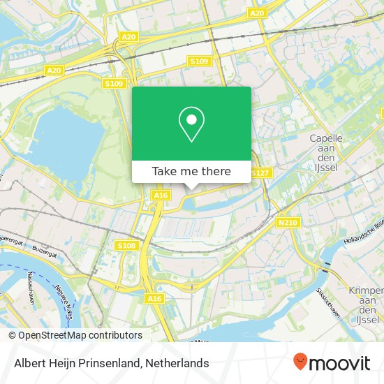 Albert Heijn Prinsenland, Mia van IJperenplein 89 map