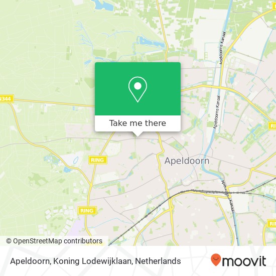 Apeldoorn, Koning Lodewijklaan map